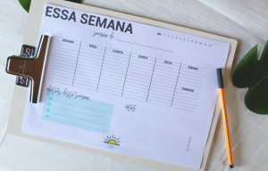 Planner semanal para começar o ano novo