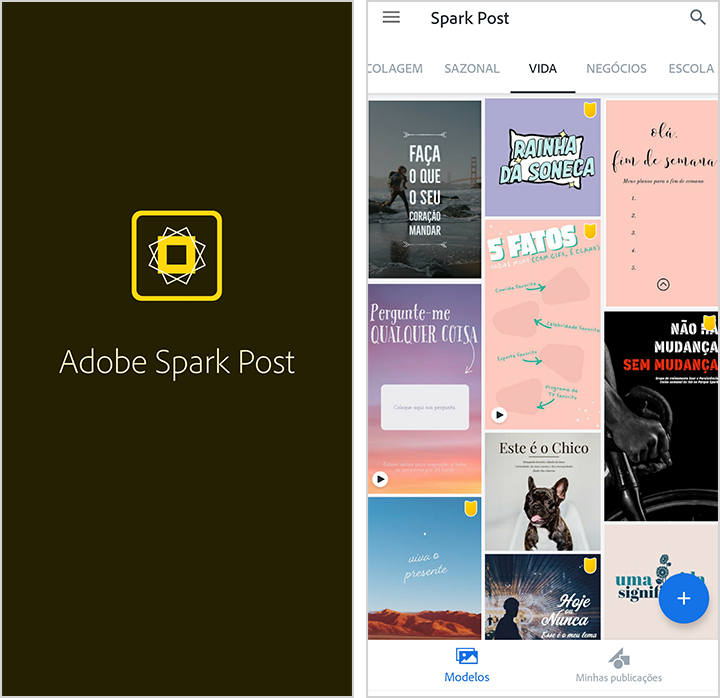 templates adobe spark