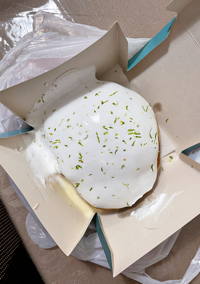 donut de torta de limão